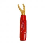 Van Den Hul BERRI Bus Connector with Spade 10 mm Red
